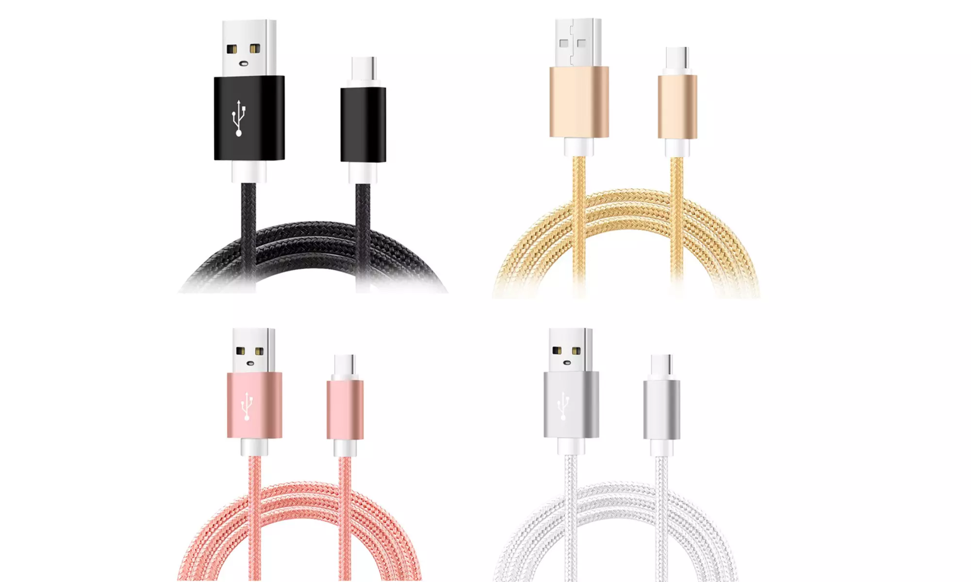 Set van 4 oplaadkabels