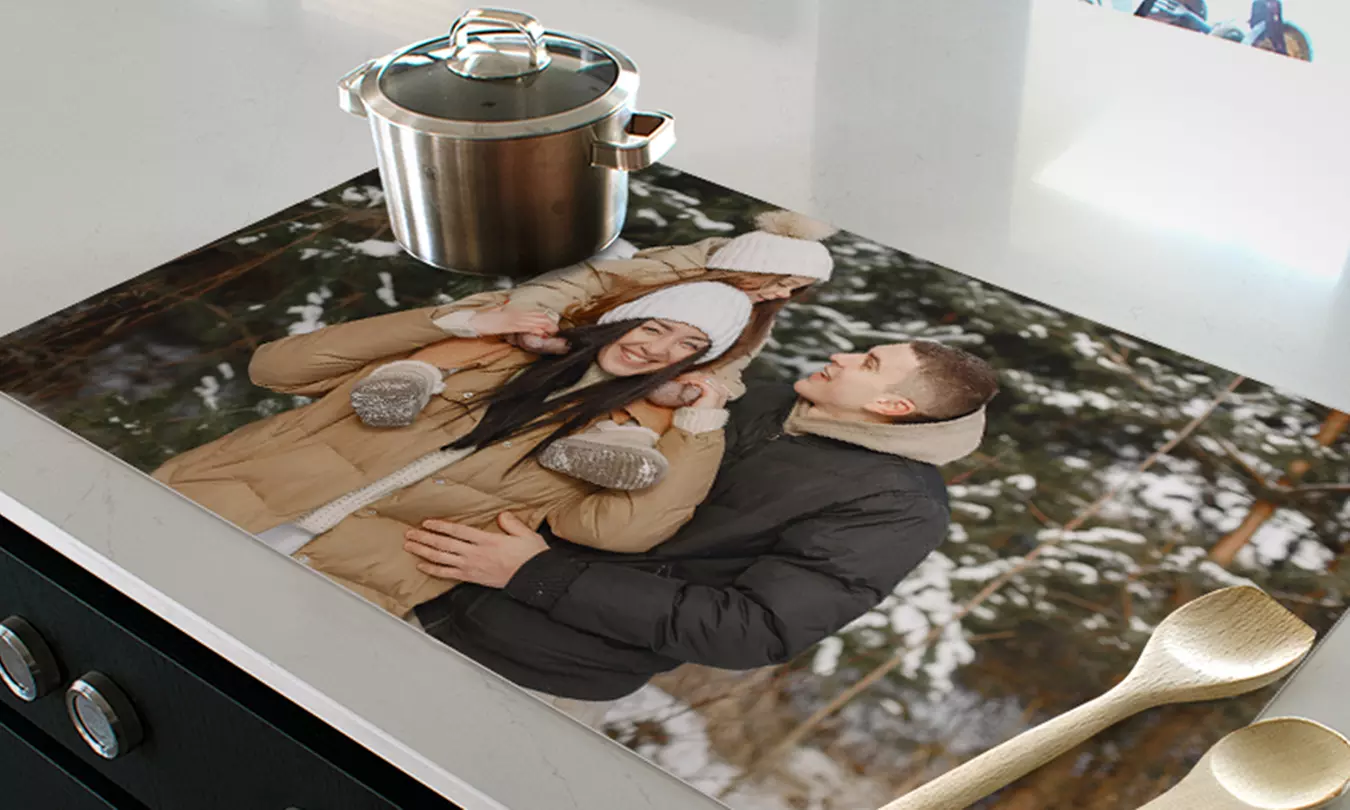 Personalisierbare Induktionskochfeld-Abdeckung in Größe nach Wahl