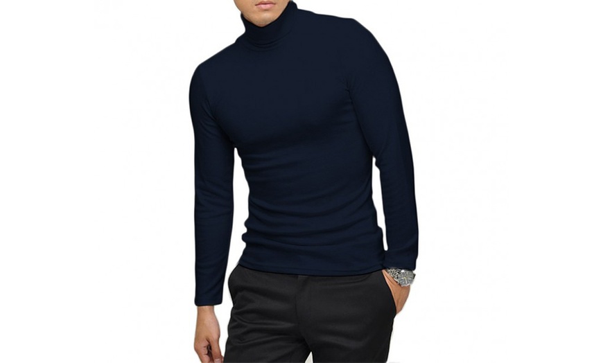 Image 3: Five-Pack Men's Turtlenecks