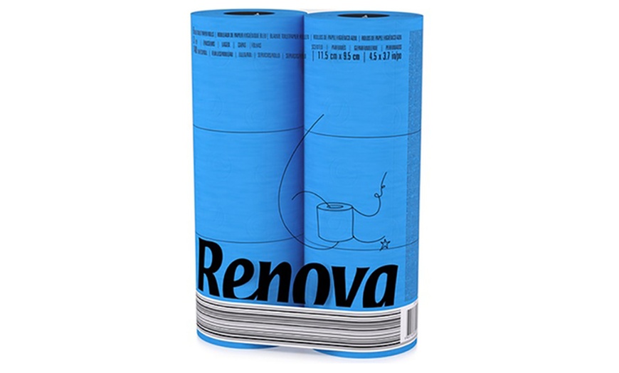 Image 10: 6 Renova Colour Toilet Paper Rolls