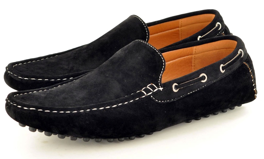 Image 2: Men's Faux Suede Casual Loafers