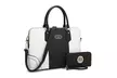 MK Belted Collection Briefcase Handbag with Matching Wallet - Second Medium