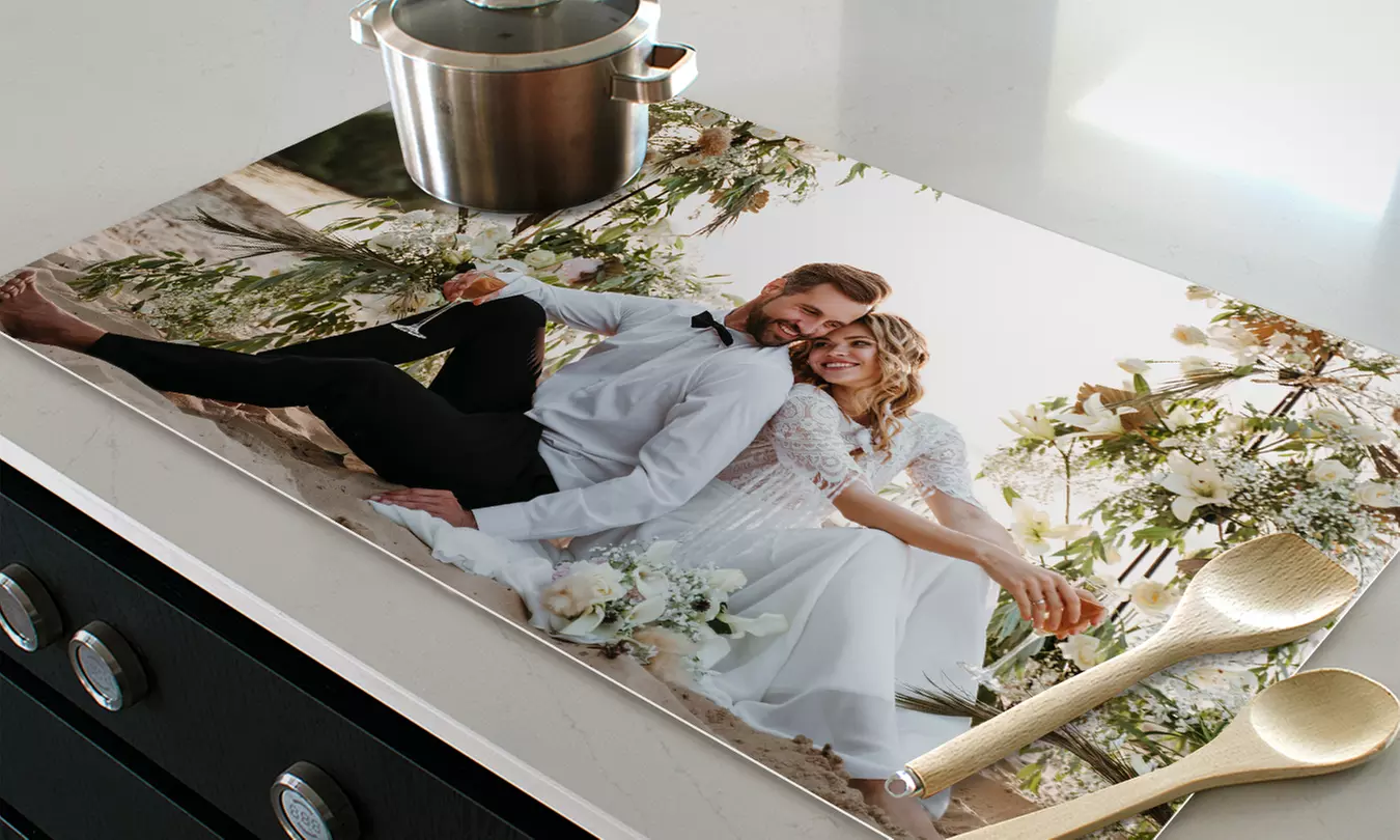 Personalisierbare Induktionskochfeld-Abdeckung in Größe nach Wahl