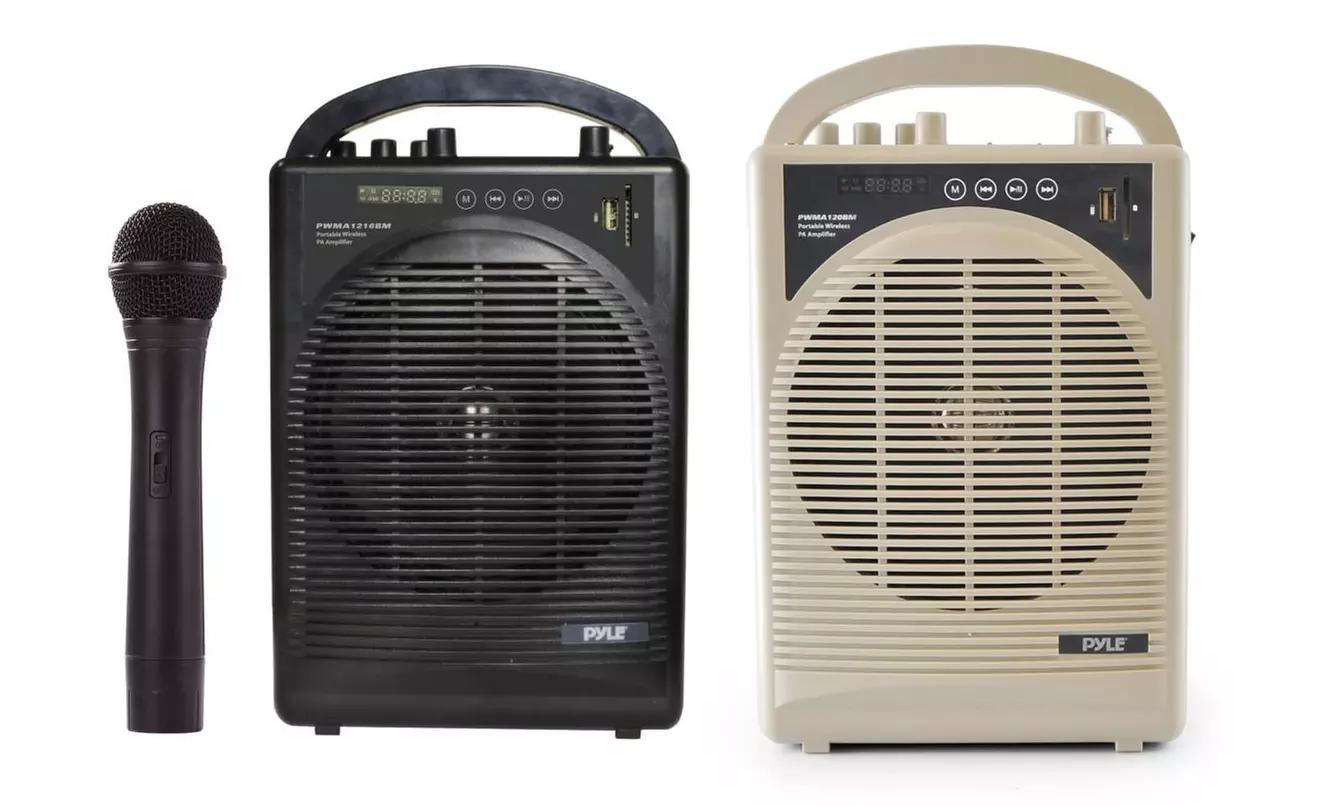 Portable Wireless Karaoke/Public Address Speaker and Mic System - Primary Image