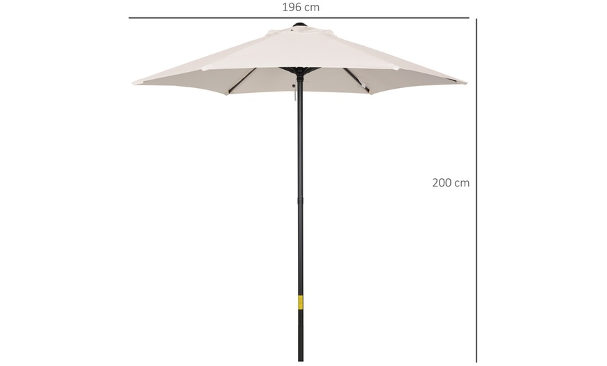 Image 7: Outsunny 2m Patio Umbrella