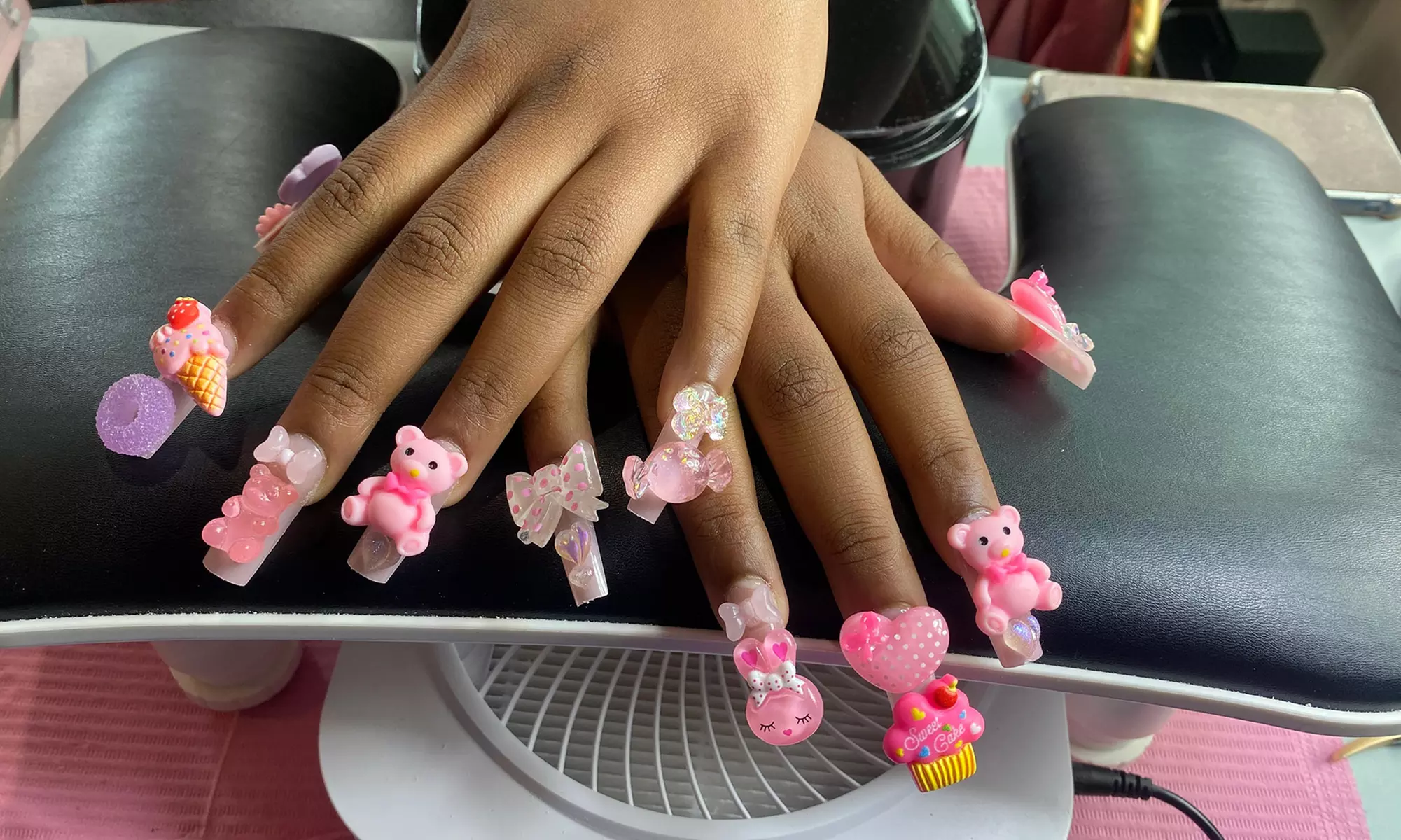 Get Stylish Nails with Press-On Nails Install, or Full Set Dip Powder at Hair.nailsbyAmanda -  17% Off - Second Medium