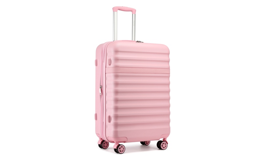 Image 20: Lightweight Hard Shell ABS+PC Suitcase with TSA Lock 