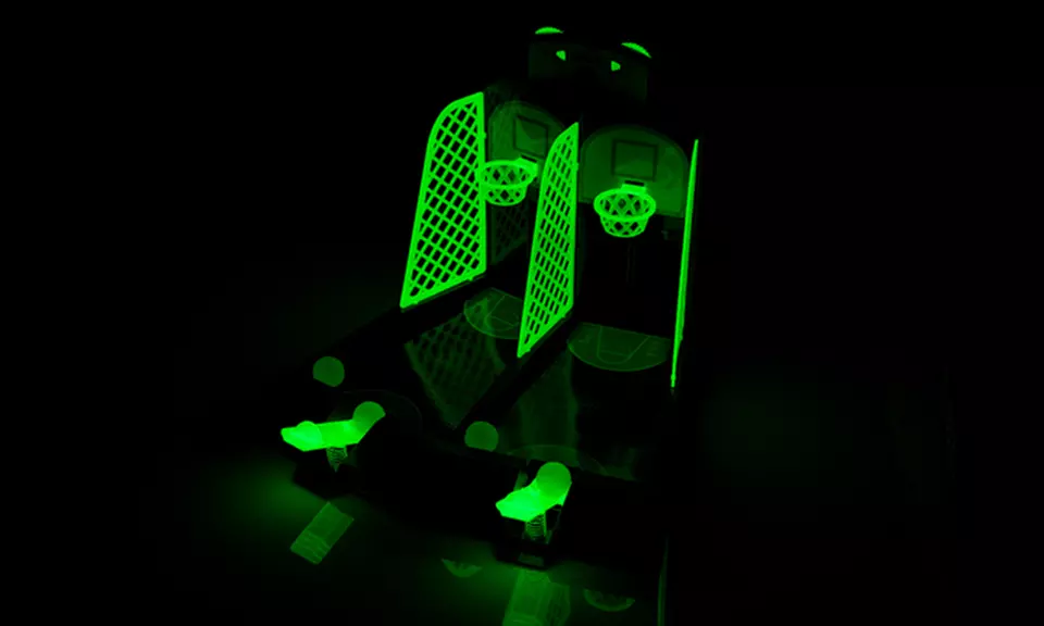 1 ou 2 jeux de basket-ball de table, avec filets fluorescents - Image 5