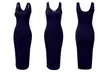 Doublju Women's Slim-Fit Sleeveless Midi Dress. Plus Sizes Available. - Second Medium