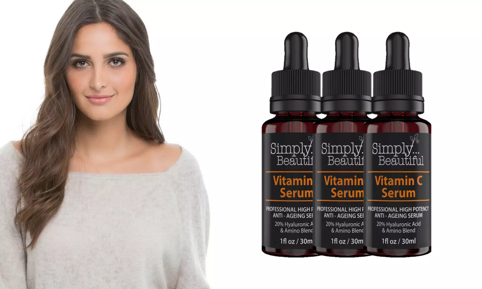 1, 2 ou 3 sérums anti-âge Simply Beautiful à la vitamine C - Primary Image