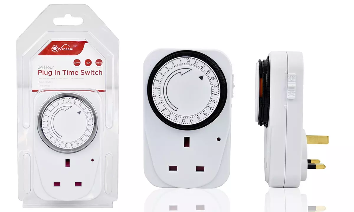 One, Two or Three Vinsani 24-Hour Plug-In Timer Switches - Primary Image