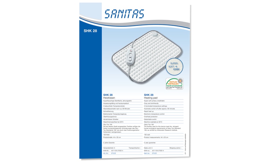 Image 2: Sanitas Heating Pad