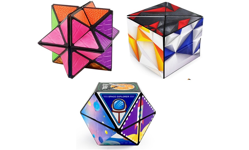 Image 1: Two Pieces Infinity Stress Relief Puzzle Cube