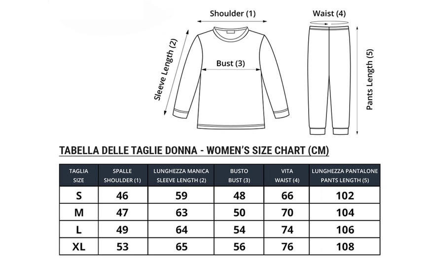Image 2: Pigiama uomo e donna invernale De Fonseca