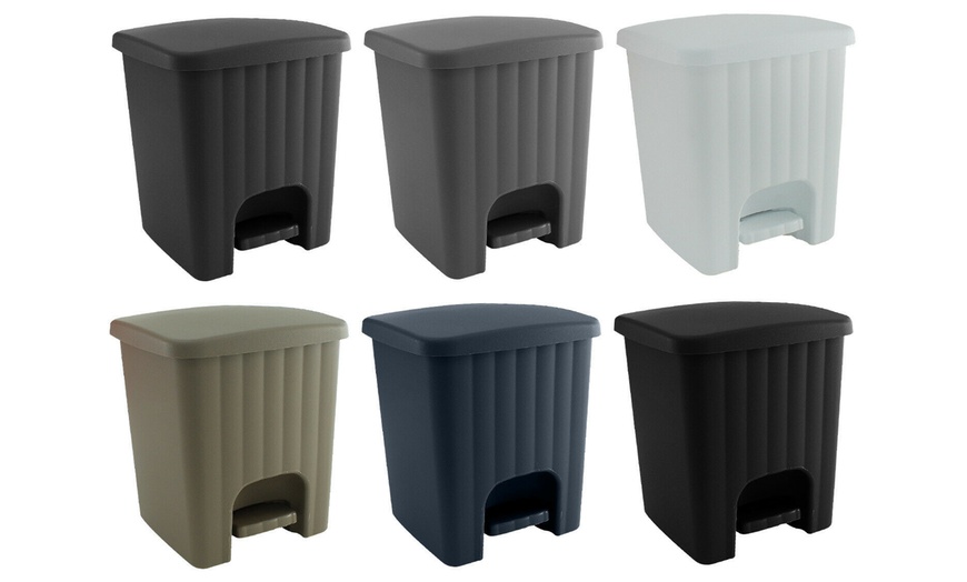 Image 1: 5L Pedal Bins