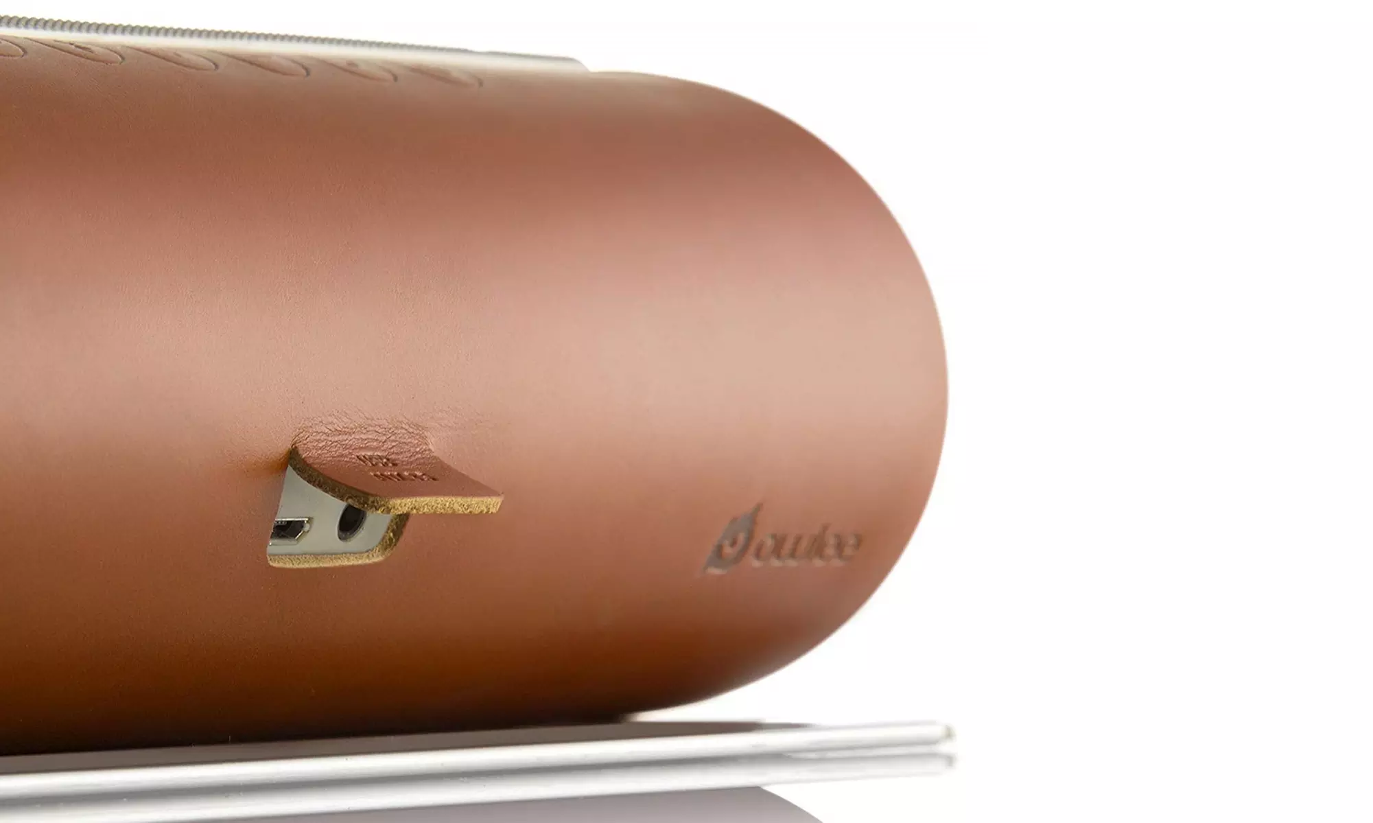 Owlee Scroll Portable Wireless Bluetooth Speaker with Genuine Leather - Second Medium