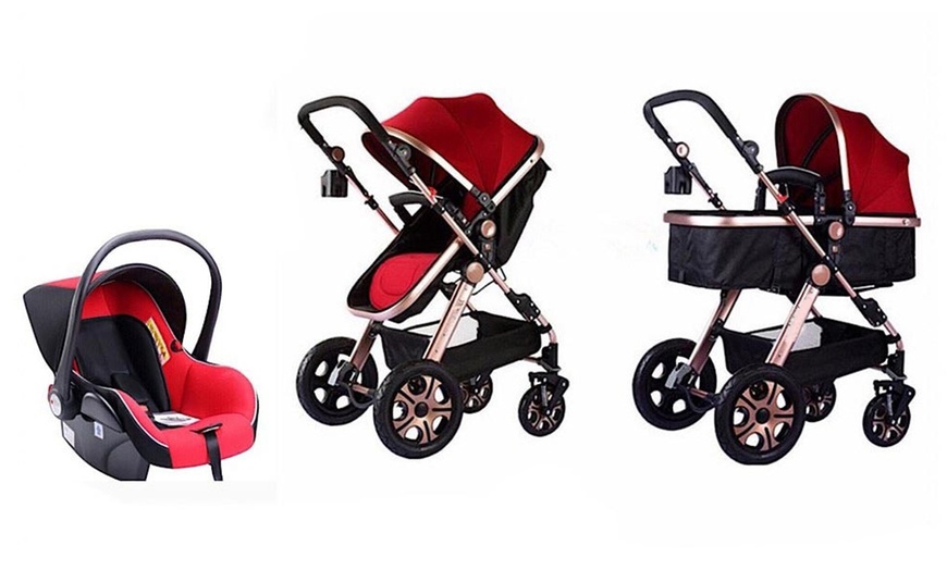 Image 6: Luxury Travel System with Stroller & Baby Car Seat