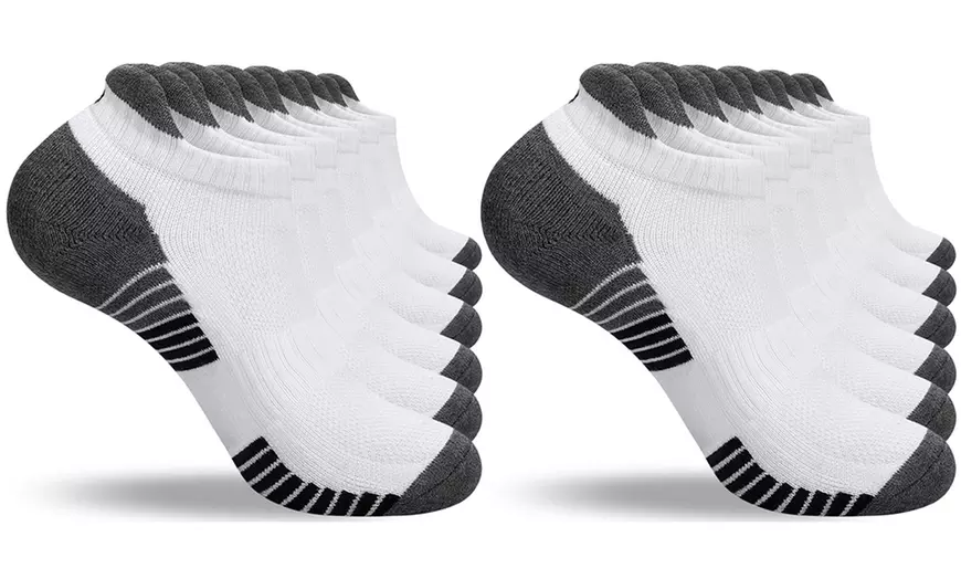 Image 6: 1 ou 2 lots de 6 paires de chaussettes de sport unisexe