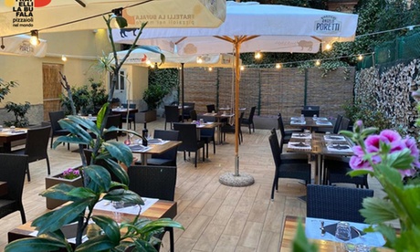 Menu con pizza, antipasto e birra per 2 persone al ristorante Fratelli La Bufala a Genova (sconto fino a 59%)