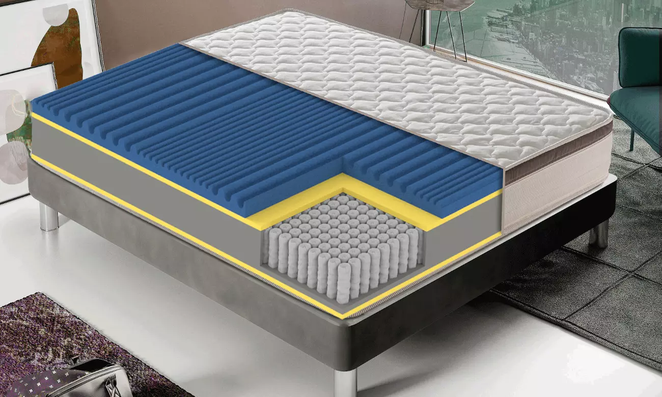 Materasso con 1600 molle e memory