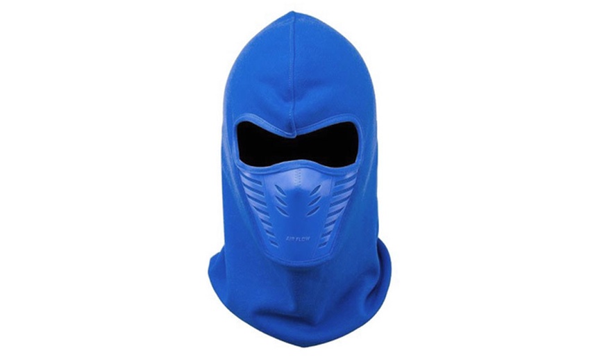 Image 3: Thermal Fleece Face Ski Mask