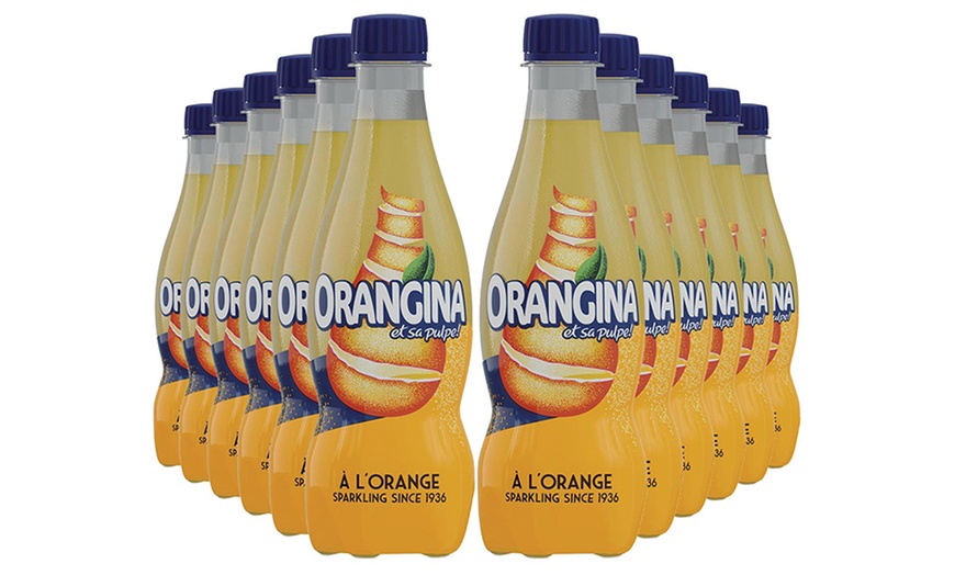 Image 1: Pack of 12 Fizzy Orange Drink 420ml