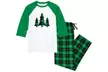 Nap Chat Green Plaid Pajamas for Men and Women - Second Medium