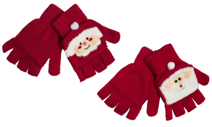 Image 1: Novelty Christmas Mittens