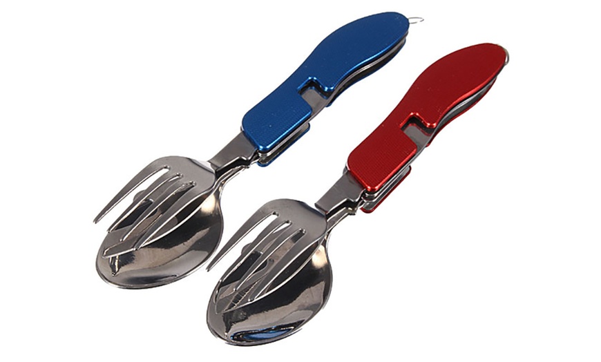 Image 2: Camping Foldable Cutlery Set