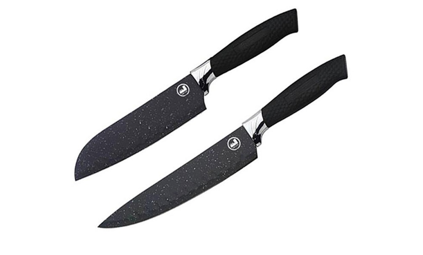 Image 2: Five-Piece Stainless Steel Kitchen Knife Set