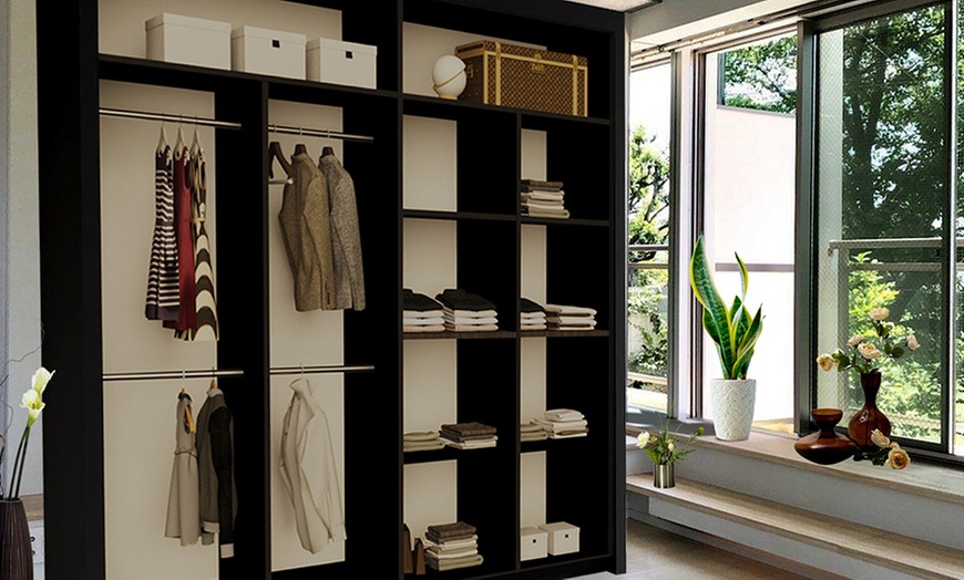 Image 4: Free-Standing Sliding Door Wardrobe