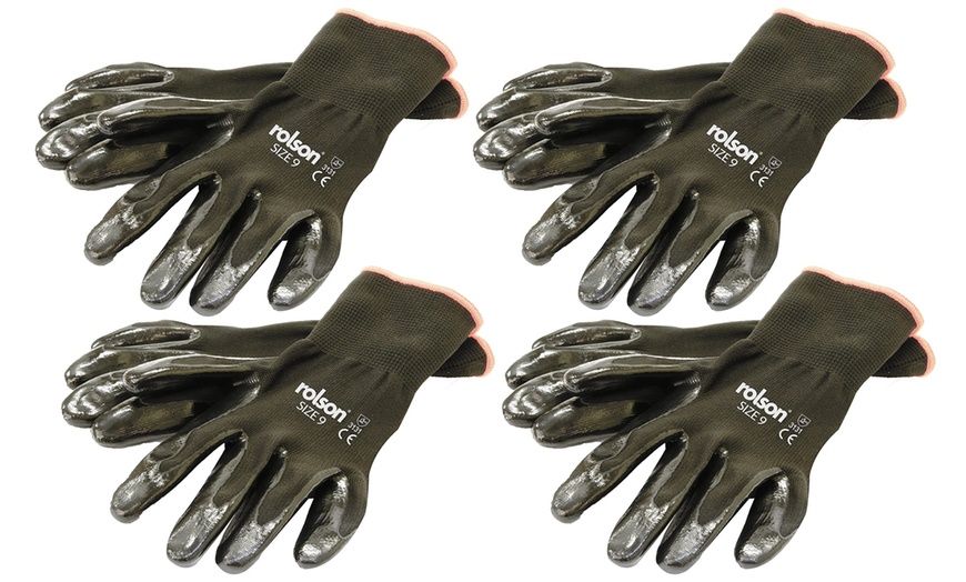 Image 2: Rolson Work Gloves Four-Pack