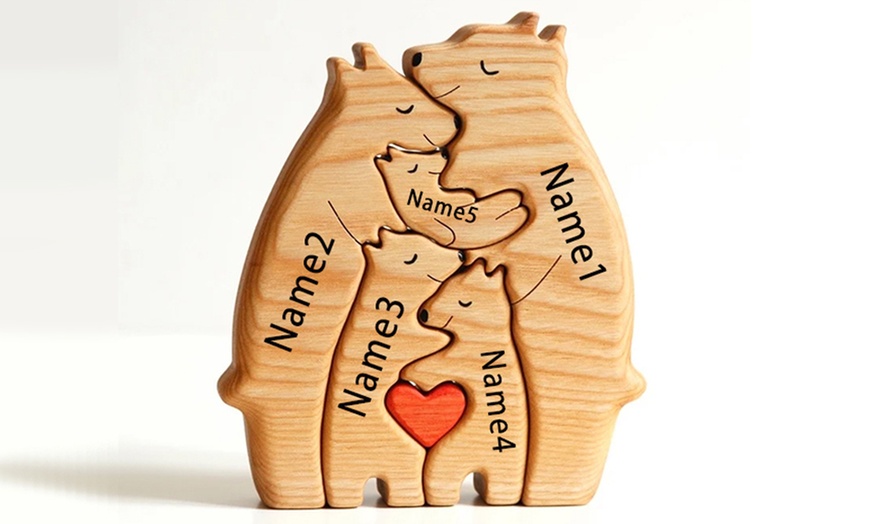 Image 6: Custom Bear Family Puzzle from Justyling