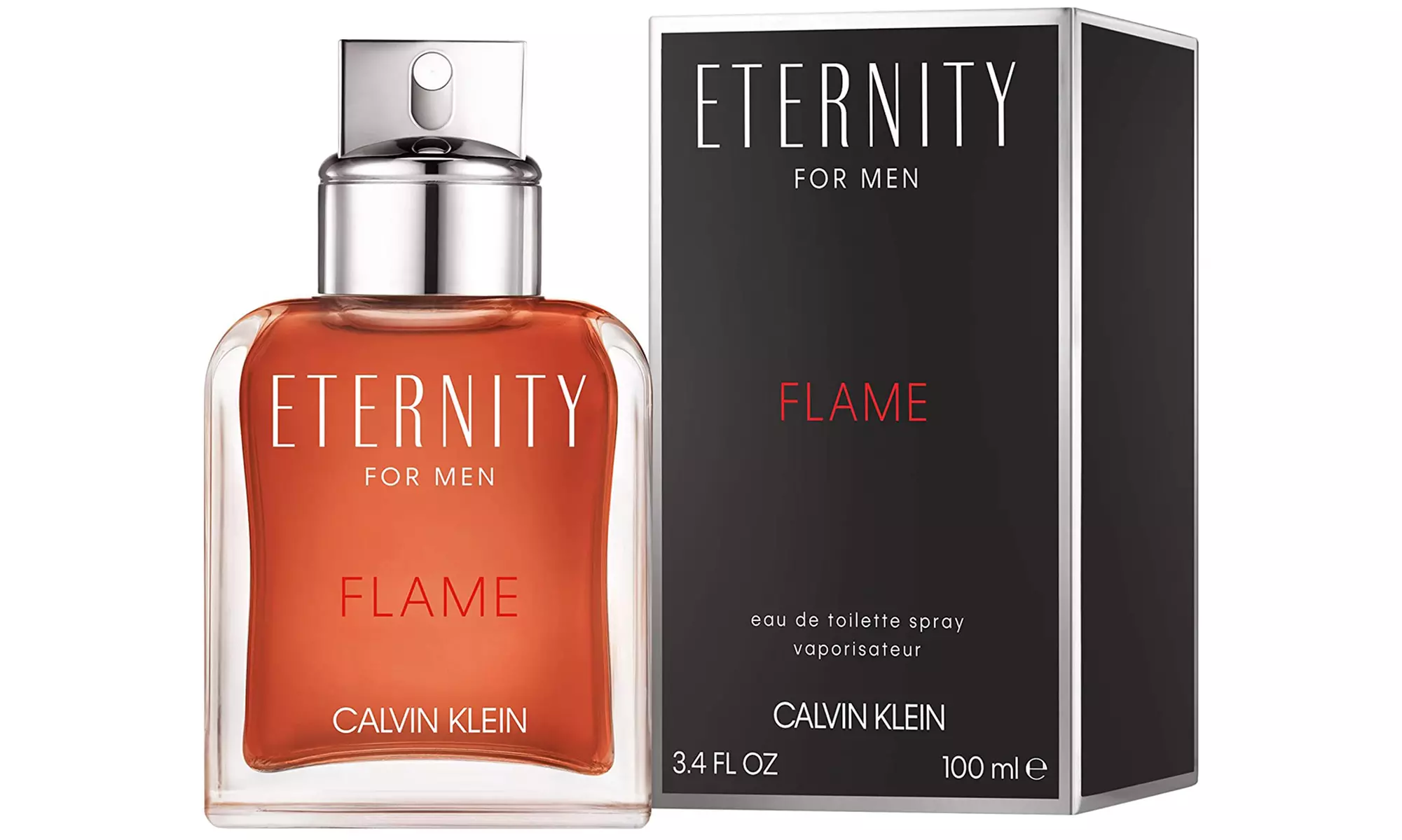 One or Two Calvin Klein Eternity Flame Men's EDT 100ml Sprays - Primary Image