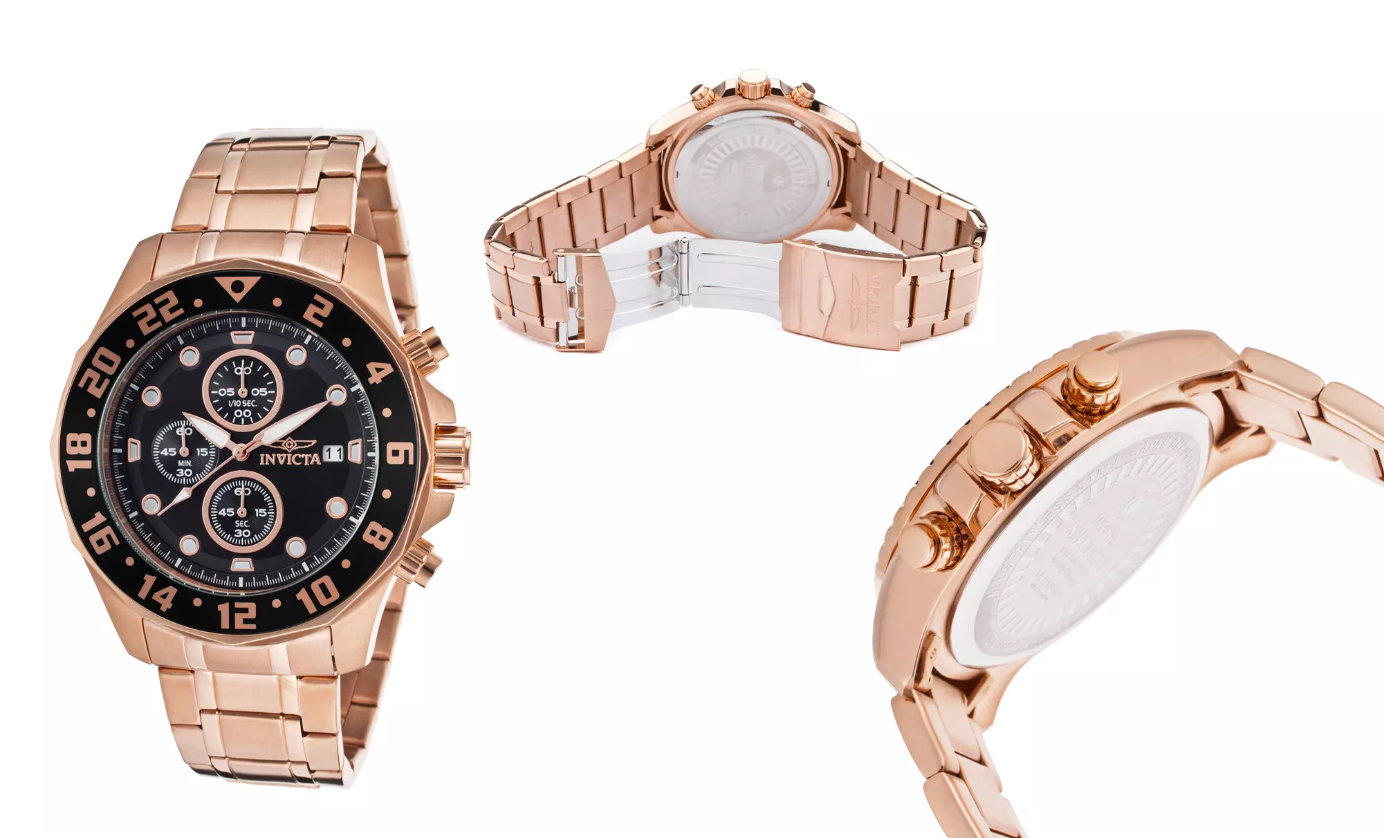 Invicta Men's Specialty Two-Tone Stainless Steel Chronograph Watch. Multiple Colors Available. Free Returns. - Second Medium