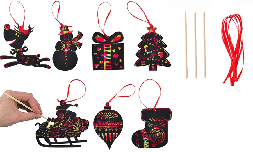 Image 1: Christmas Scratch Decorations