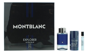 Montblanc Explorer Ultra Blue Eau De Parfum 100ml Gift Set