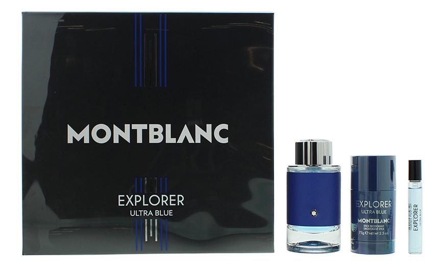 Image 1: Montblanc Explorer Ultra Blue Eau De Parfum 100ml Gift Set