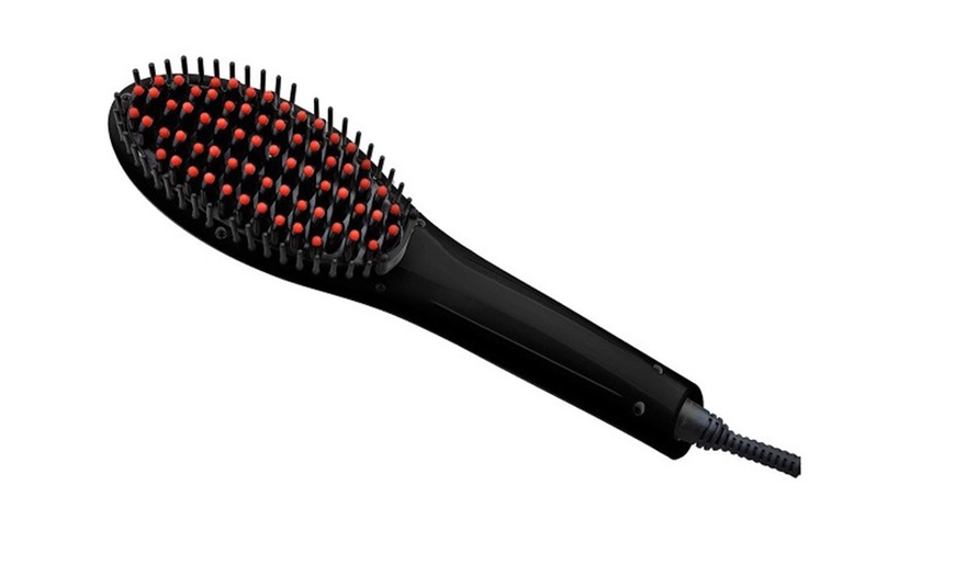 Image 4: Electric Hair Straightening Brush