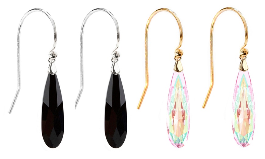 Up To 89 Off Ah Jewellery Raindrop Earrings Made With Crystals From Swarovski® Groupon