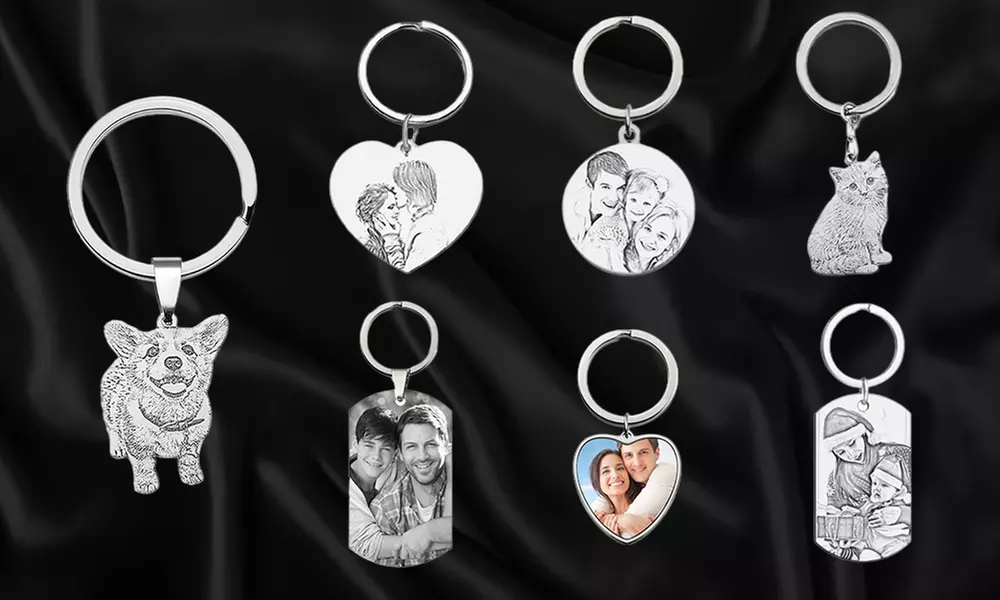 Foto-Schlüsselanhänger mit Gravur