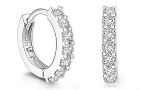 Silver-Plated Hoop Earrings