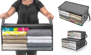 Up to Four Clothes and Linen Storage Organiser Bags 