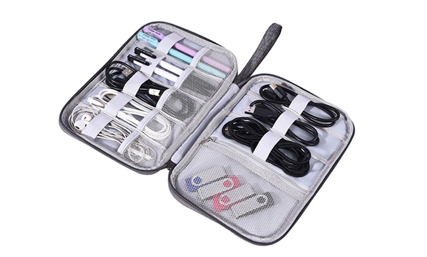 Image 6: Travel Cable Organiser Bag