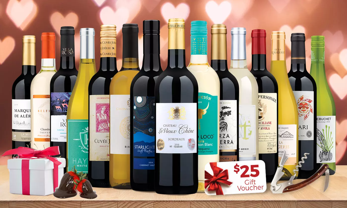15 Premium Winter Wines Plus Gifts from Wine Insiders - 1 or 2 Sets (Up to 74% Off)  - Primary Image