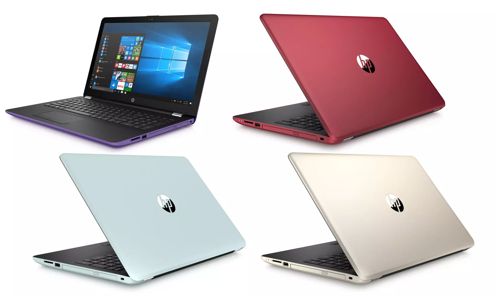 HP 15.6" Touchscreen Laptop with Intel Celeron N3060 CPU, 4GB RAM, and 1TB HDD (Refurbished, A-Grade) - Primary Image