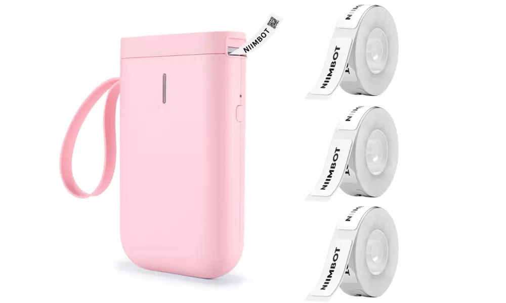 Imprimante d'étiquettes thermiques portable avec rouleau d'étiquettes