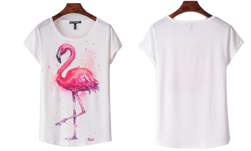 Image 2: Ladies' Summer Print T-Shirt