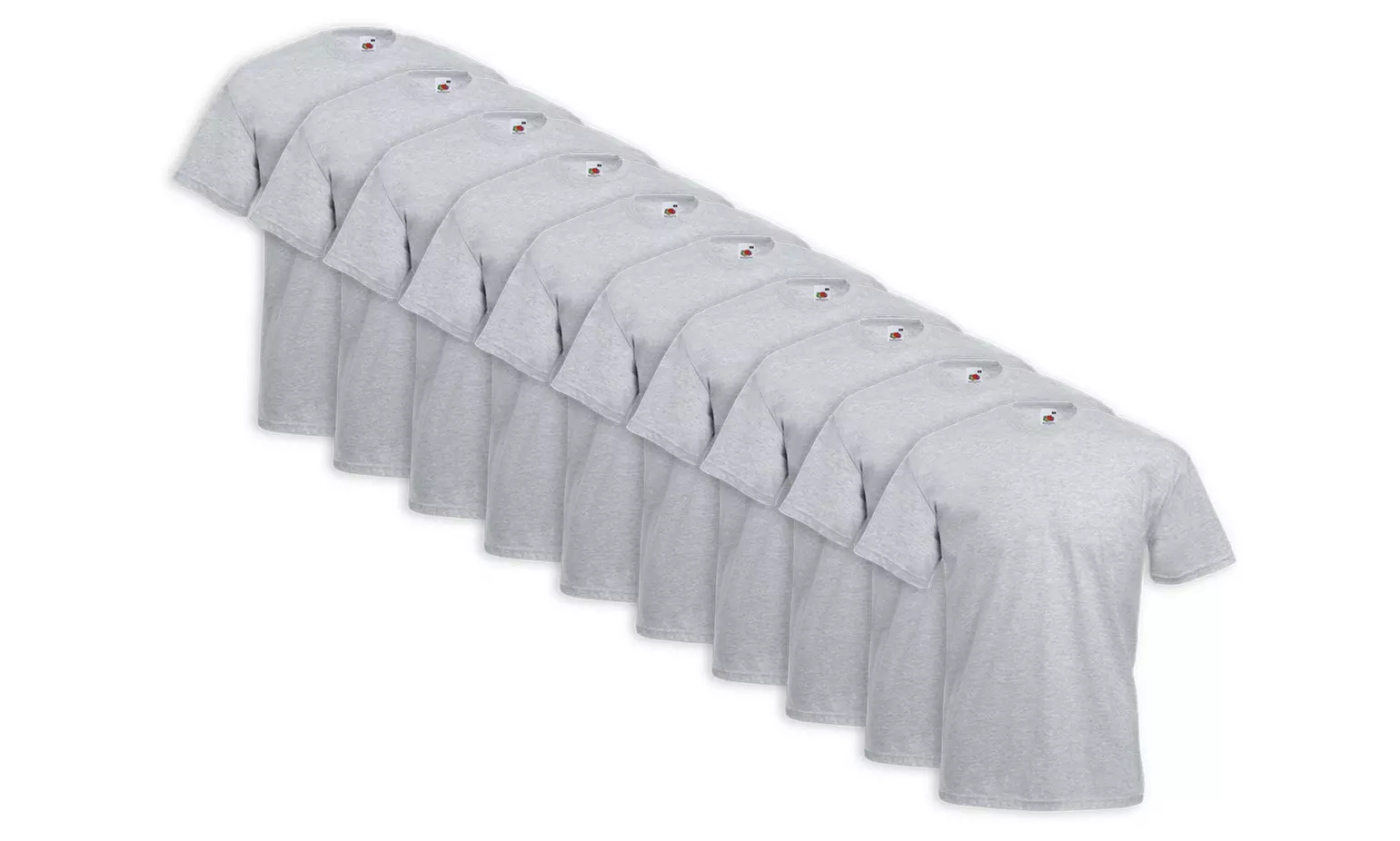 Lot de 10 t-shirts pour hommes de la marque Fruit of The Loom