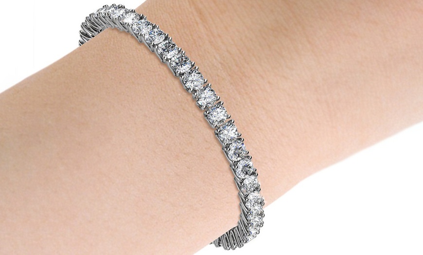 Bracciale Tennis Placcato Oro Groupon Goods